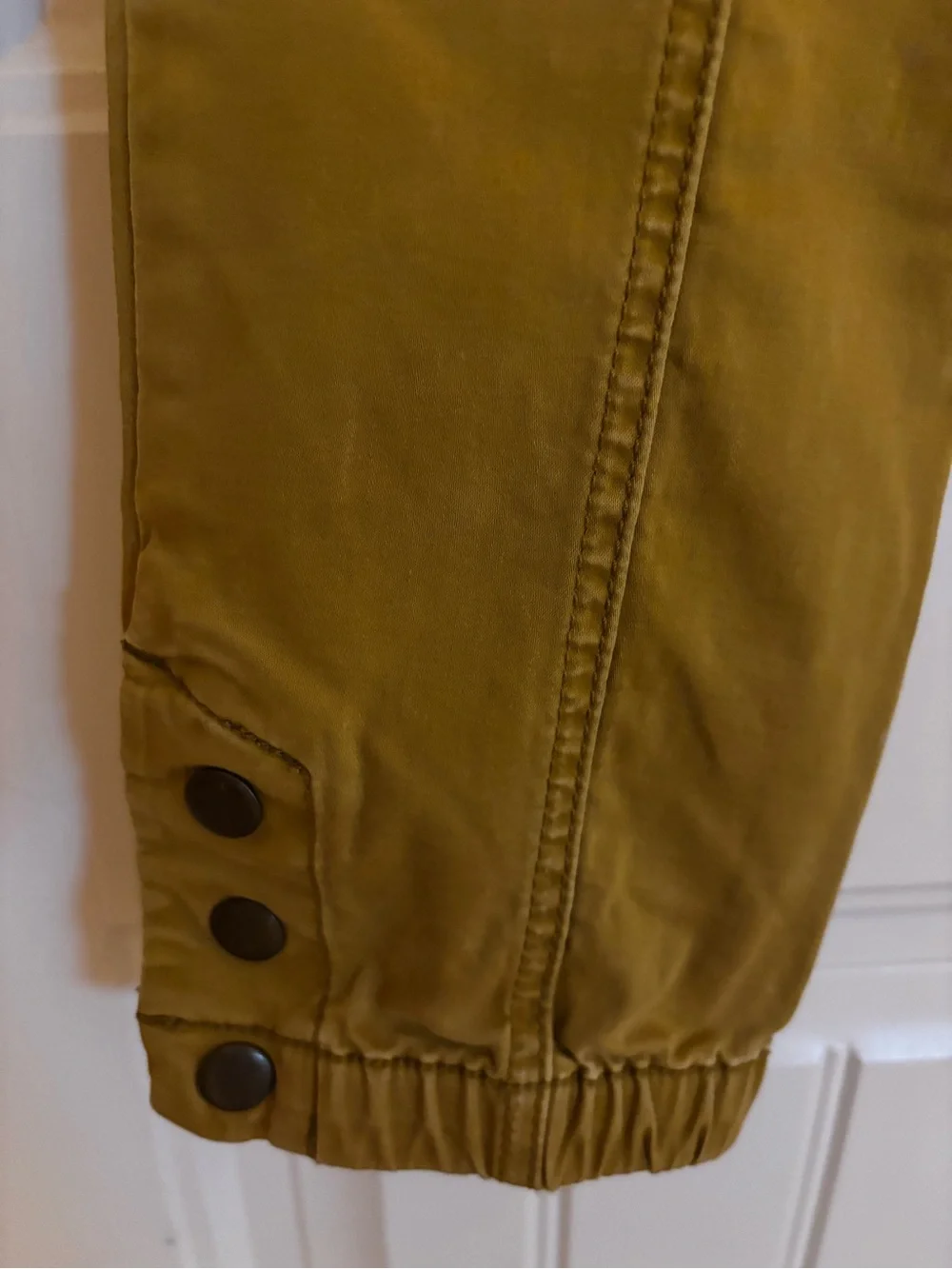 CAbi Mustard Yellow Ankle Cropped Pants